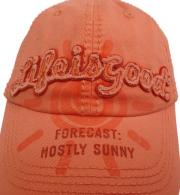 15848 Life Is Good Womens Choice Cap Mostly Sunny Marmalade Detail